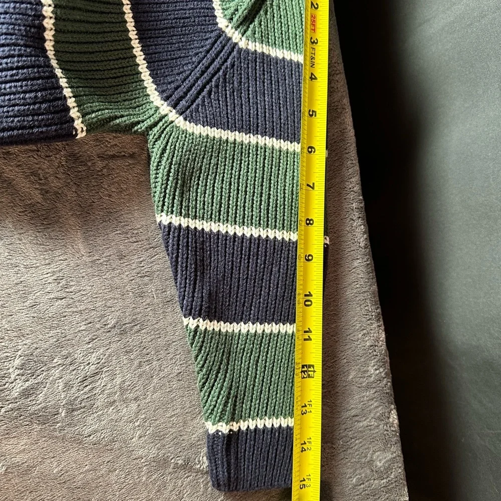 Children’s Place green and blue chunky knit sweater 24‎ months new